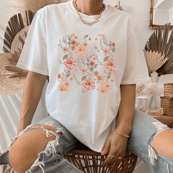 SimplyBeverly Tops - Garden Life square graphic tee